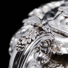 Load image into Gallery viewer, RESERVED - A Spectacular Antique Solid Silver Tea Set/Service with Highly Decorative Embossed/Chased Design - R W Smith 1837 - Artisan Antiques