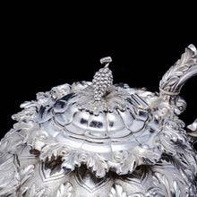 Load image into Gallery viewer, RESERVED - A Spectacular Antique Solid Silver Tea Set/Service with Highly Decorative Embossed/Chased Design - R W Smith 1837 - Artisan Antiques