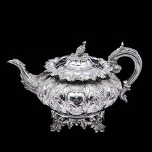 Load image into Gallery viewer, RESERVED - A Spectacular Antique Solid Silver Tea Set/Service with Highly Decorative Embossed/Chased Design - R W Smith 1837 - Artisan Antiques
