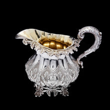 Load image into Gallery viewer, RESERVED - A Spectacular Antique Solid Silver Tea Set/Service with Highly Decorative Embossed/Chased Design - R W Smith 1837 - Artisan Antiques