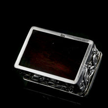 Load image into Gallery viewer, Antique Japanese Solid Silver Box with Embossed Dragons - Meiji Period c.1900