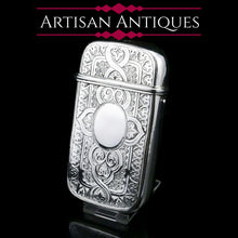 Load image into Gallery viewer, A Very Large Solid Silver Victorian Cigar/Cheroot Case - George Unite 1871