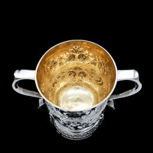 Load image into Gallery viewer, Georgian Solid Silver Loving Cup / Two Handled Cup - London 1748 - Artisan Antiques