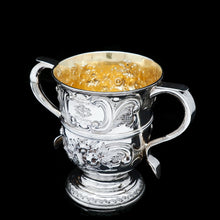 Load image into Gallery viewer, Georgian Solid Silver Loving Cup / Two Handled Cup - London 1748 - Artisan Antiques