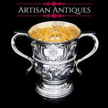 Load image into Gallery viewer, Georgian Solid Silver Loving Cup / Two Handled Cup - London 1748 - Artisan Antiques