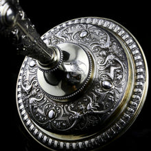 Load image into Gallery viewer, Magnificent Pair of Antique Solid Silver Parcel Gilt Candlesticks - c.1890s