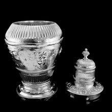 Load image into Gallery viewer, A Massive Victorian Solid Silver Tea Caddy / Ginger Jar / Vase - John Septimus Beresford 1876