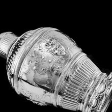 Load image into Gallery viewer, A Massive Victorian Solid Silver Tea Caddy / Ginger Jar / Vase - John Septimus Beresford 1876