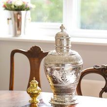 Load image into Gallery viewer, A Massive Victorian Solid Silver Tea Caddy / Ginger Jar / Vase - John Septimus Beresford 1876