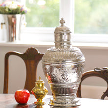 Load image into Gallery viewer, A Massive Victorian Solid Silver Tea Caddy / Ginger Jar / Vase - John Septimus Beresford 1876