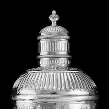 Load image into Gallery viewer, A Massive Victorian Solid Silver Tea Caddy / Ginger Jar / Vase - John Septimus Beresford 1876