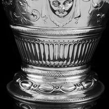 Load image into Gallery viewer, A Massive Victorian Solid Silver Tea Caddy / Ginger Jar / Vase - John Septimus Beresford 1876