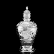 Load image into Gallery viewer, A Massive Victorian Solid Silver Tea Caddy / Ginger Jar / Vase - John Septimus Beresford 1876