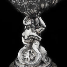 Load image into Gallery viewer, A Magnificent Victorian Solid Silver Figural Centrepiece Bowl - Henry Lewis 1896 - Artisan Antiques