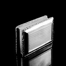 Load image into Gallery viewer, Antique Georgian Solid Silver Snuff Box with Beautiful Floral Border - Nathaniel Mills 1833