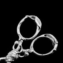 Load image into Gallery viewer, Antique Solid Silver Sugar Tongs/Nips Naturalistic Foliate Design - Francis Higgins 1859