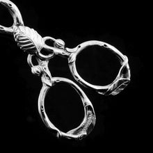 Load image into Gallery viewer, Antique Solid Silver Sugar Tongs/Nips Naturalistic Foliate Design - Francis Higgins 1859