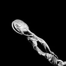 Load image into Gallery viewer, Antique Solid Silver Sugar Tongs/Nips Naturalistic Foliate Design - Francis Higgins 1859