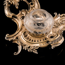 Load image into Gallery viewer, A Magnificent French Solid Silver Gilt Rococo Style Inkwell / Stand - Emile Puiforcat