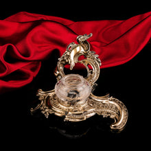 Load image into Gallery viewer, A Magnificent French Solid Silver Gilt Rococo Style Inkwell / Stand - Emile Puiforcat