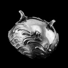Load image into Gallery viewer, Antique Solid Silver Spoon Warmer / Sugar Bowl in Rococo Form Giant Clam - c.1890