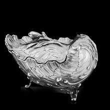 Load image into Gallery viewer, Antique Solid Silver Spoon Warmer / Sugar Bowl in Rococo Form Giant Clam - c.1890