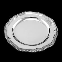 Load image into Gallery viewer, Antique Solid Silver Dish with Coat of Arms for Michael Bass, 1st Baron Burton - Garrard 1888