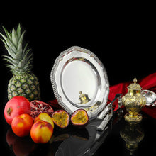 Load image into Gallery viewer, Antique Solid Silver Dish with Coat of Arms for Michael Bass, 1st Baron Burton - Garrard 1888