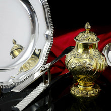 Load image into Gallery viewer, Antique Solid Silver Georgian Asparagus Tongs, Leveson-Gower/Sutherland Crest - 1820