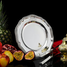 Load image into Gallery viewer, Antique Solid Silver Dish with Coat of Arms for Michael Bass, 1st Baron Burton - Garrard 1888