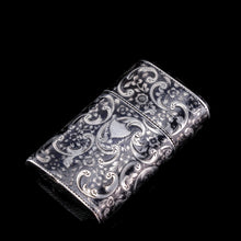 Load image into Gallery viewer, Antique Imperial Russian Solid Silver Niello Vesta Case with Fine Engravings - 19th Century