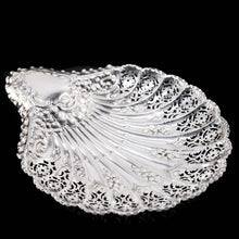 Load image into Gallery viewer, Antique Victorian Large Solid Silver Scallop-Shaped Dish/Bowl - Henry Atkin 1899 - Artisan Antiques