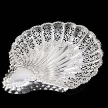 Load image into Gallery viewer, Antique Victorian Large Solid Silver Scallop-Shaped Dish/Bowl - Henry Atkin 1899 - Artisan Antiques