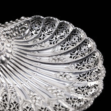 Load image into Gallery viewer, Antique Victorian Large Solid Silver Scallop-Shaped Dish/Bowl - Henry Atkin 1899 - Artisan Antiques