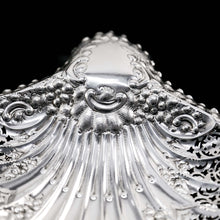 Load image into Gallery viewer, Antique Victorian Large Solid Silver Scallop-Shaped Dish/Bowl - Henry Atkin 1899 - Artisan Antiques