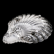 Load image into Gallery viewer, Antique Victorian Large Solid Silver Scallop-Shaped Dish/Bowl - Henry Atkin 1899 - Artisan Antiques