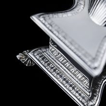 Load image into Gallery viewer, A Fine Quality Antique Solid Silver Inkwell / Inkstand in Scallop Form - Carrington 1903
