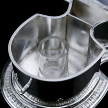 Load image into Gallery viewer, A Fine Quality Antique Solid Silver Inkwell / Inkstand in Scallop Form - Carrington 1903