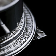 Load image into Gallery viewer, A Fine Quality Antique Solid Silver Inkwell / Inkstand in Scallop Form - Carrington 1903