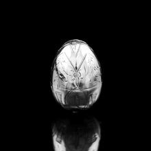 Load image into Gallery viewer, Antique Imperial Russian Solid Silver Egg - J.E. Sallman, St Petersburg, Mid-19th Century