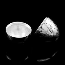 Load image into Gallery viewer, Antique Imperial Russian Solid Silver Egg - J.E. Sallman, St Petersburg, Mid-19th Century