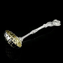 Load image into Gallery viewer, A Magnificent Victorian Solid Silver Sugar Sifter Spoon - Francis Higgins 1875