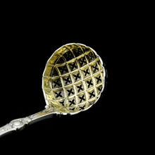 Load image into Gallery viewer, A Magnificent Victorian Solid Silver Sugar Sifter Spoon - Francis Higgins 1875