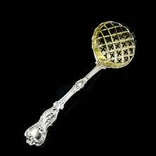 Load image into Gallery viewer, A Magnificent Victorian Solid Silver Sugar Sifter Spoon - Francis Higgins 1875