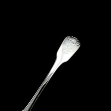 Load image into Gallery viewer, Antique Solid Silver Georgian Sugar Sifter Spoon with Crest - William Chawner 1822