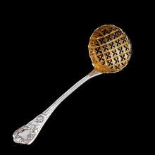 Load image into Gallery viewer, Antique Solid Silver Sugar Sifter Spoon - Francis Higgins 1856