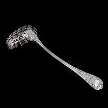 Load image into Gallery viewer, Antique Solid Silver Sugar Sifter Spoon - Francis Higgins 1856