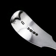 Load image into Gallery viewer, Antique Victorian Solid Sterling Silver Sugar Sifter Spoon - A B Savory & Sons (William Smily) 1856