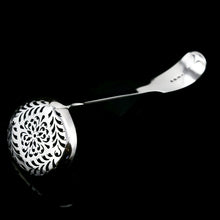 Load image into Gallery viewer, Antique Victorian Solid Sterling Silver Sugar Sifter Spoon - A B Savory & Sons (William Smily) 1856