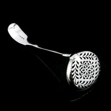 Load image into Gallery viewer, Antique Victorian Solid Sterling Silver Sugar Sifter Spoon - A B Savory & Sons (William Smily) 1856